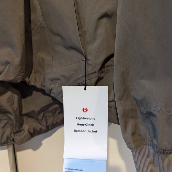 Lululemon Lightweight Hem-Cinch Bomber Jacket new . Nomad - Picture 12 of 16